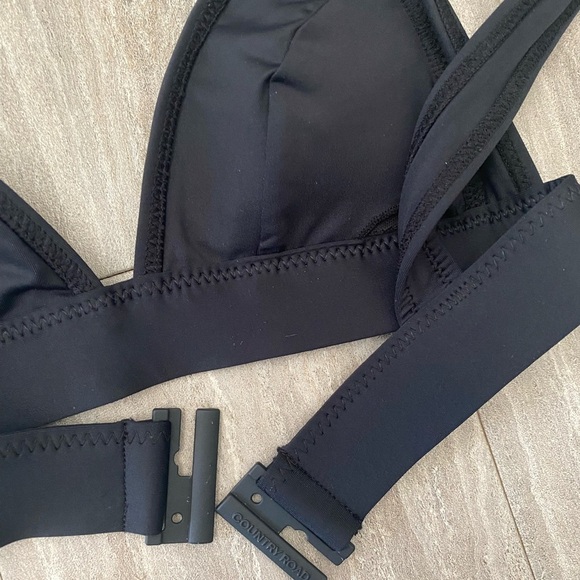 Nwot Country Road Australia Black Resort Triangle Panel Bikini Top Women’s XXS - Picture 5 of 6